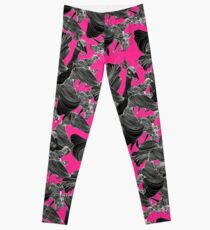 pavone nero Leggings