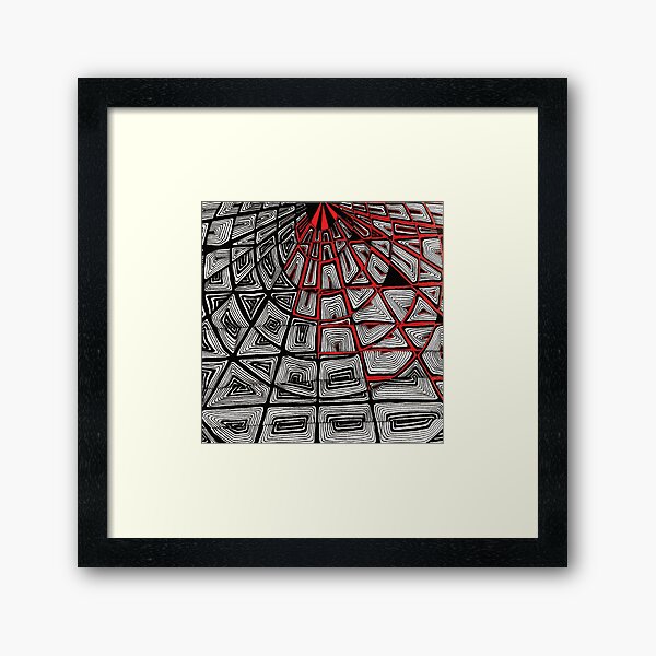 Zentangle II Gerahmter Kunstdruck