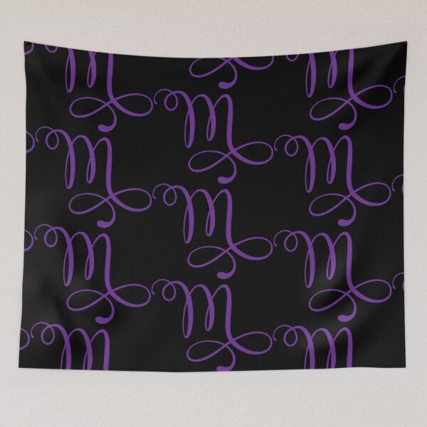 Item preview, Monogrammed Letter M in Purple  designed and sold by PurpleAdventure.