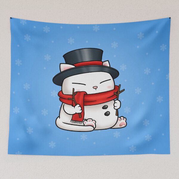 Item preview, Christmas Snowman Cat designed and sold by Takeda-art.