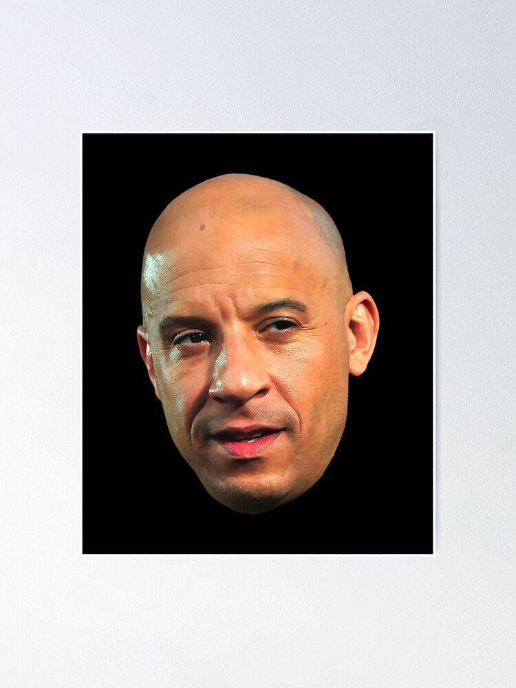 Póster «6 Vin Diesel Head | Estrella de las películas de acción más ...