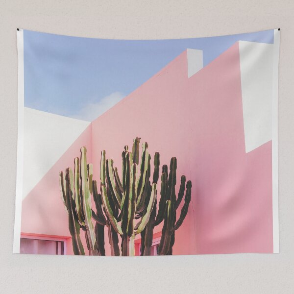 Item preview, Pink House Green Cactus designed and sold by Walk-It-Off.