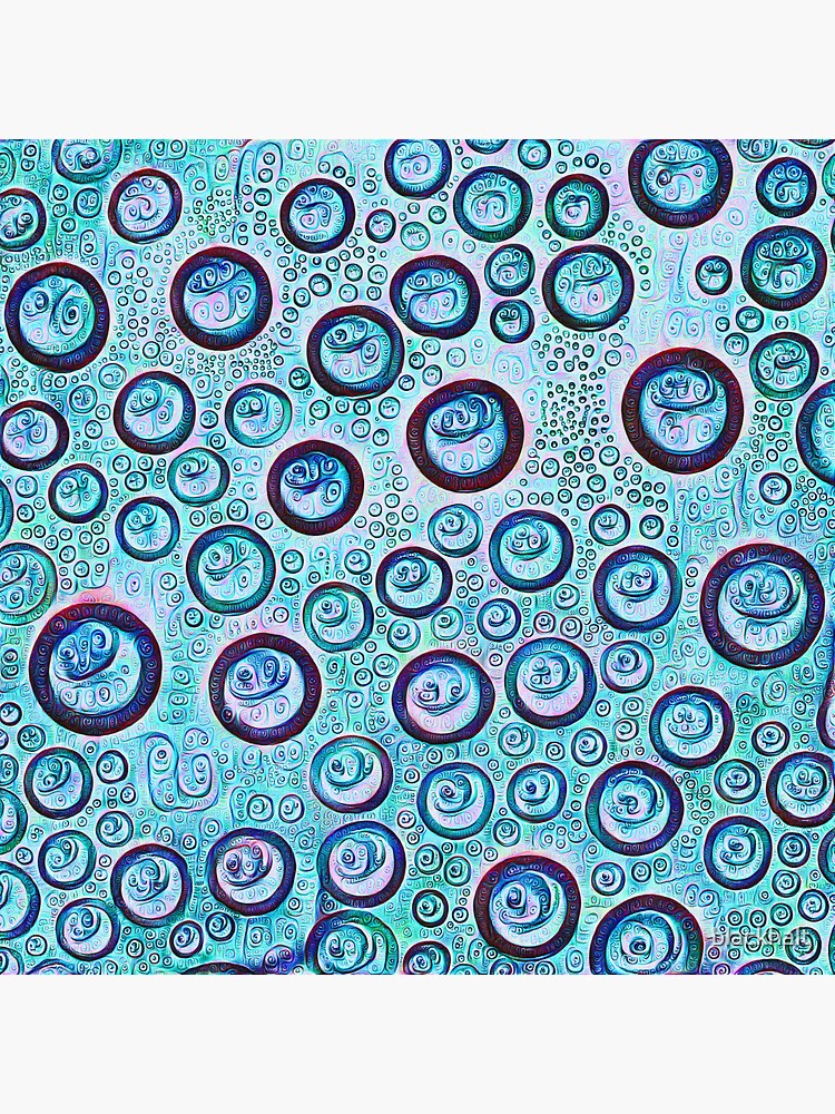 Thumbnail 3 of 3, Sticker, #DeepDream we both lived in a bubble designed and sold by blackhalt.