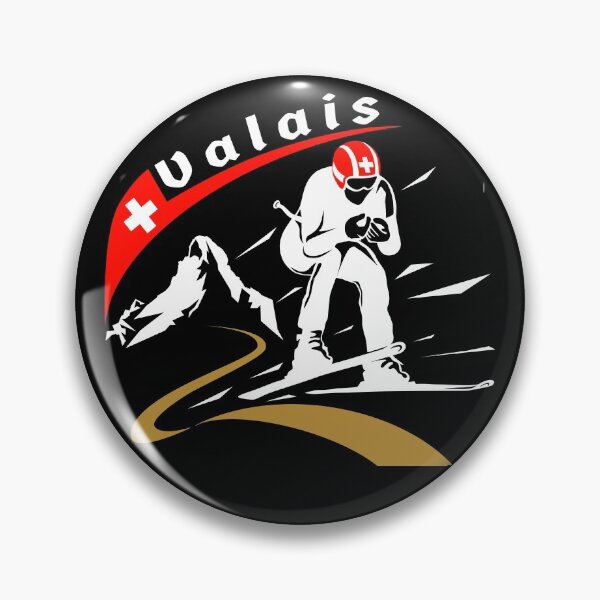 Item preview, Skiing | Downhill Skier | Valais | Ski designed and sold by Pentimore.