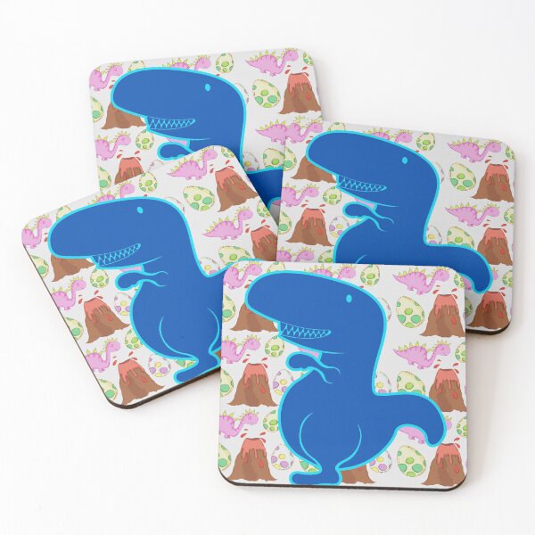 Item preview, Blue Dinosaur Emoji Pattern 11 designed and sold by kyds.