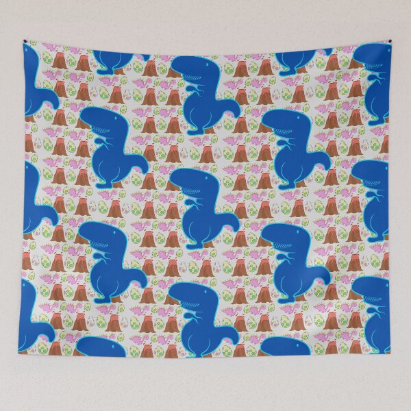 Item preview, Blue Dinosaur Emoji Pattern 11 designed and sold by kyds.