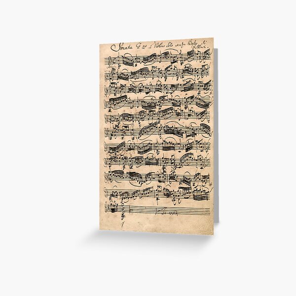 Aperçu de l'œuvre Bach | Partition originale manuscrite de Johann Sebastian Bach créée et vendue par en10minutos.