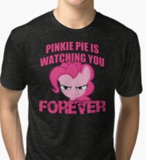 Pinkie Pie is Watching You Forever Tri-blend T-Shirt