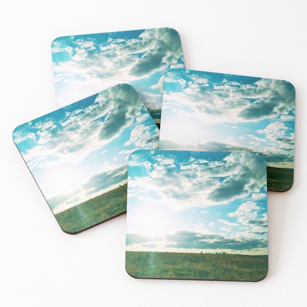Item preview, Sun brightly shining in the sky and pouring the fild with its beams designed and sold by helenkaiy.