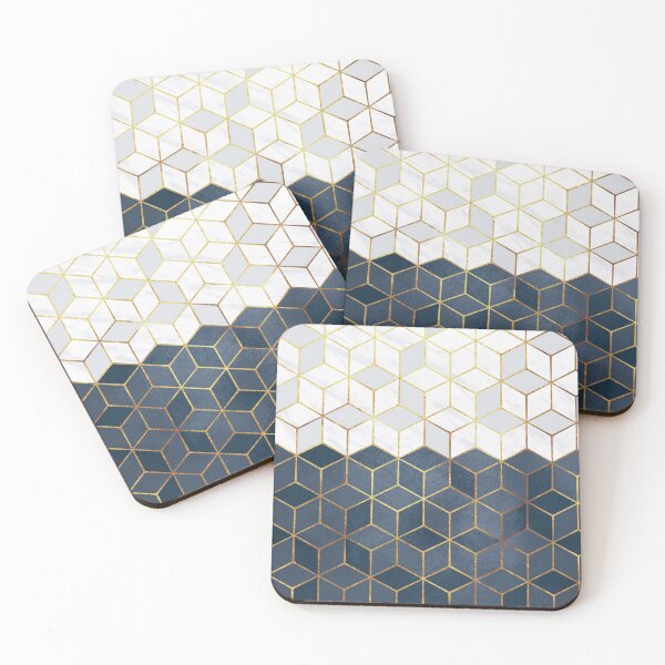 Item preview, Blue Marble Cubes Pattern designed and sold by MA DESIGNS.