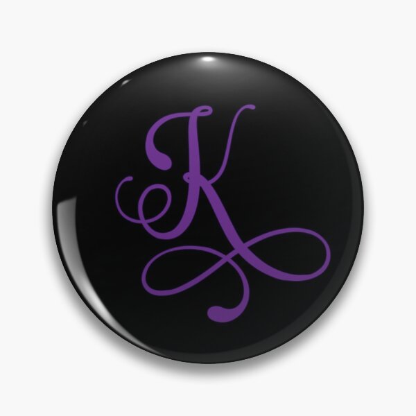 Item preview, Monogrammed Letter K in Purple  designed and sold by PurpleAdventure.