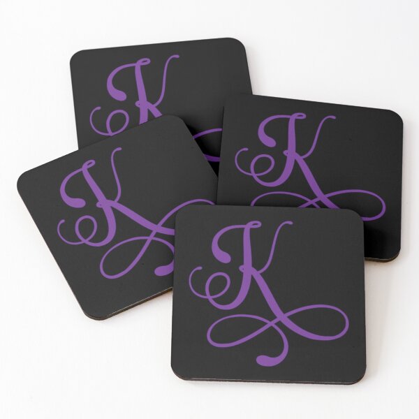 Item preview, Monogrammed Letter K in Purple  designed and sold by PurpleAdventure.