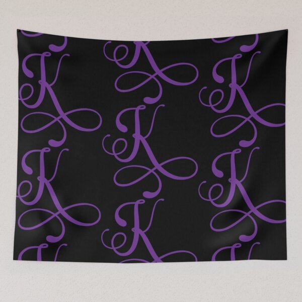 Item preview, Monogrammed Letter K in Purple  designed and sold by PurpleAdventure.