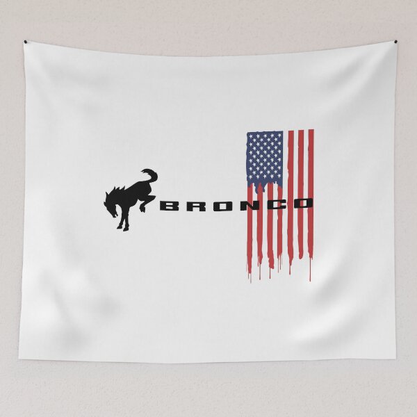 Item preview, Ford Bronco Emblem on USA Flag designed and sold by DomGDesign.