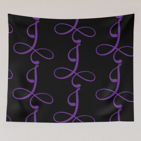 Item preview, Monogrammed Letter J in Purple  designed and sold by PurpleAdventure.