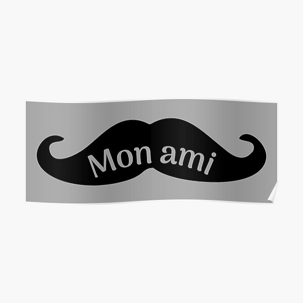 Moustache d'Hercule Poirot. Mon ami Poster