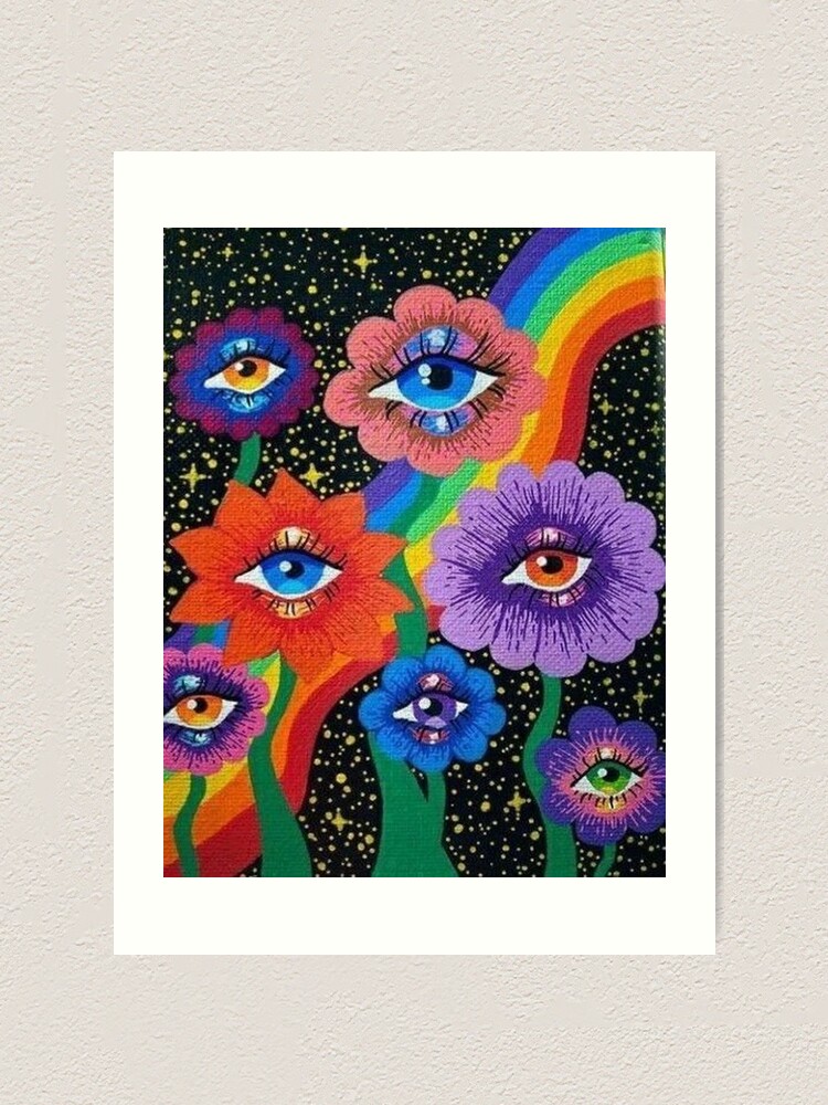 Indie Aesthetic Eyes Art Print By Sabrinamerg Redbubble