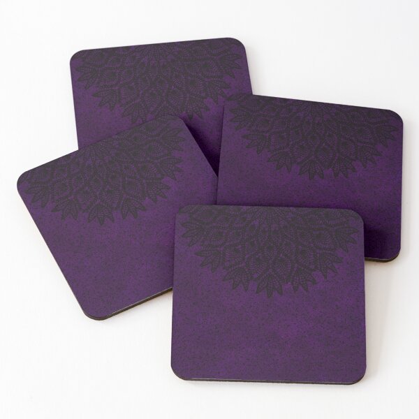 Item preview, Purple and Black Filigree Pattern designed and sold by WiccaFairy.