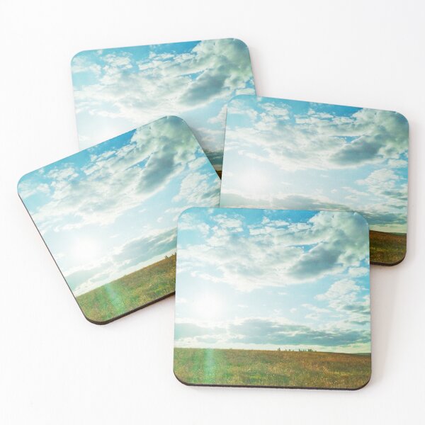 Item preview, Sun brightly shining in the sky and pouring the fild with its beams designed and sold by helenkaiy.