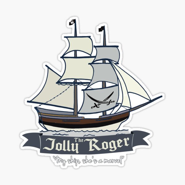 Jolly Swan Roger Sticker for Sale by merched