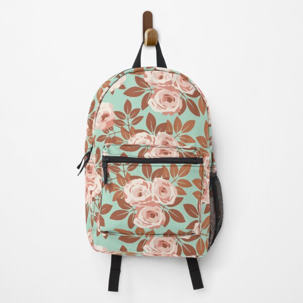 Item preview, Nostalgic roses on blue background, vintage floral pattern. designed and sold by floraaplus.
