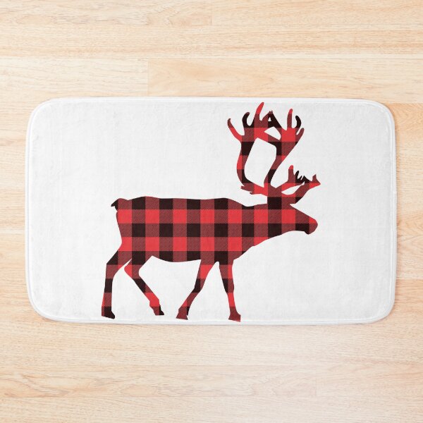 Item preview, Buffalo plaid reindeer designed and sold by DK-PODsolutions.