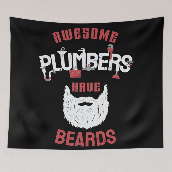 Item preview, Awesome plumbers have beards, cool bearded plumber gift idea  designed and sold by anodyle.