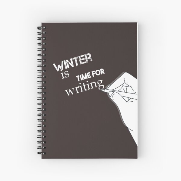 Item preview, winter is time for wiriting gift lovers writing book designed and sold by ahmedaf.
