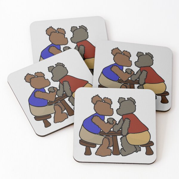 Item preview, Stronger Together - Arm wrestling teddies designed and sold by CopperBlueStore.