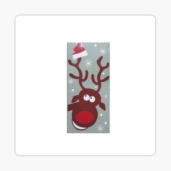 Christmas reindeer motif for gifts Sticker