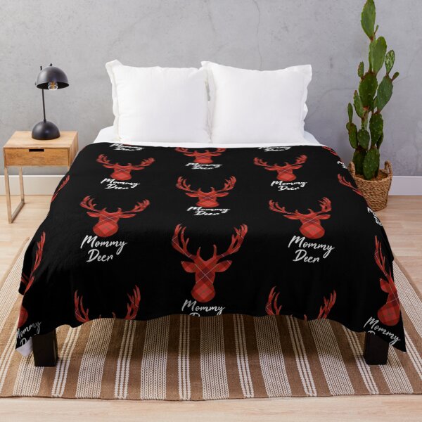 Item preview, Mommy Deer - plaid deer pattern designed and sold by BasicWear.