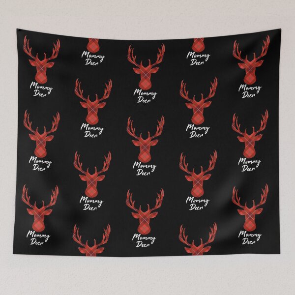 Item preview, Mommy Deer - plaid deer pattern designed and sold by BasicWear.