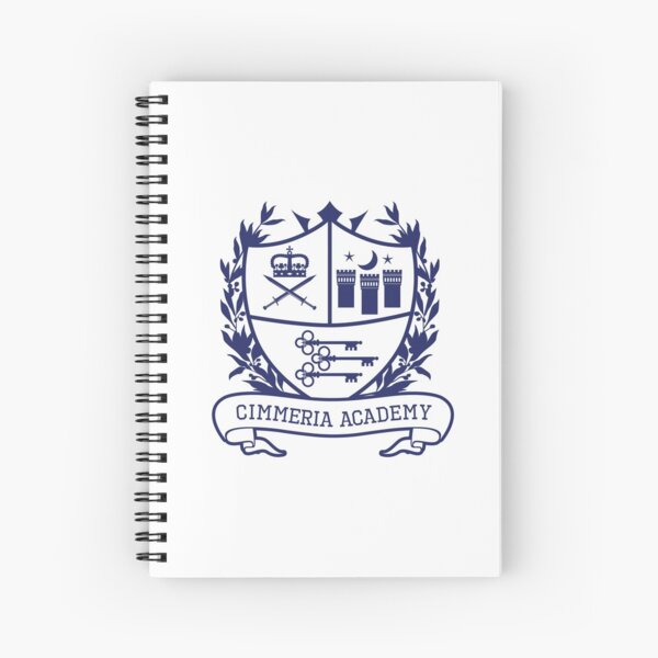 Cimmeria Academy Crest Spiral Notebook