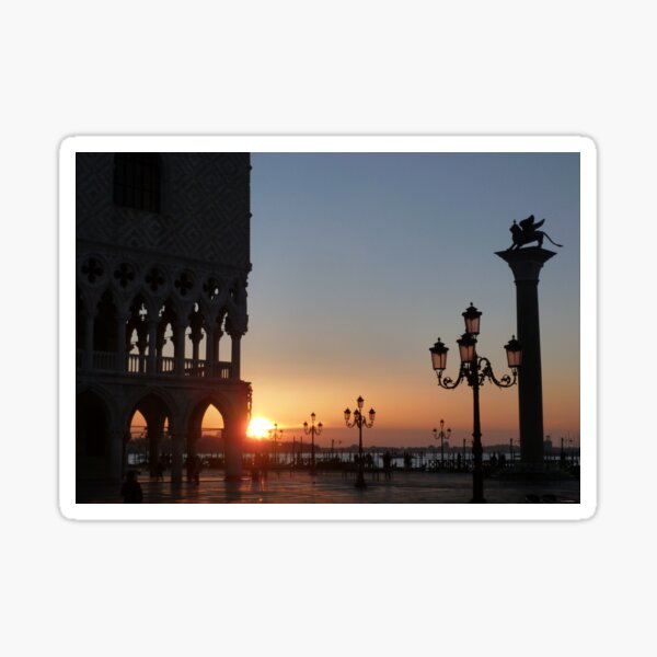 Sunrise in Venice Sticker