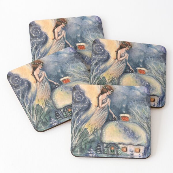 Item preview, Christmas Cottage Angel designed and sold by Heidi Norman.