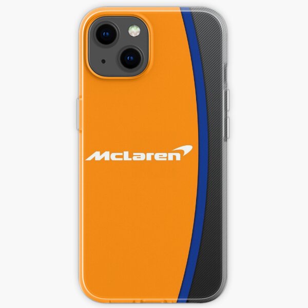 Mclaren F1 Logo und Leder Design iPhone Flexible Hülle