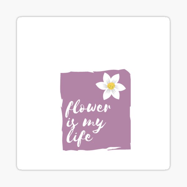 "Flower logo" Sticker by rainbow360 Redbubble