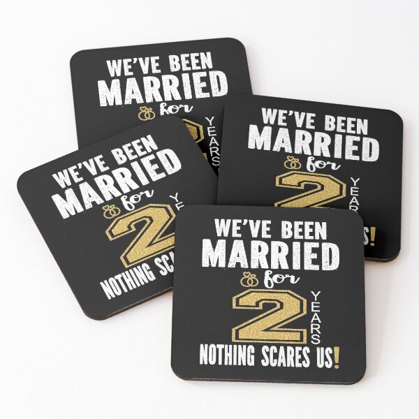 Item preview, We've Been Married For 2 Years Nothing Scares Us Couples product designed and sold by Grabitees.