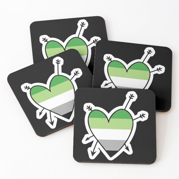Item preview, Aro flag heart designed and sold by D0NN13D1N0.