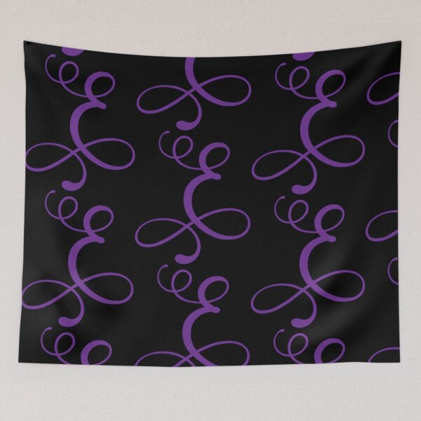 Item preview, Monogrammed Letter E in Purple  designed and sold by PurpleAdventure.