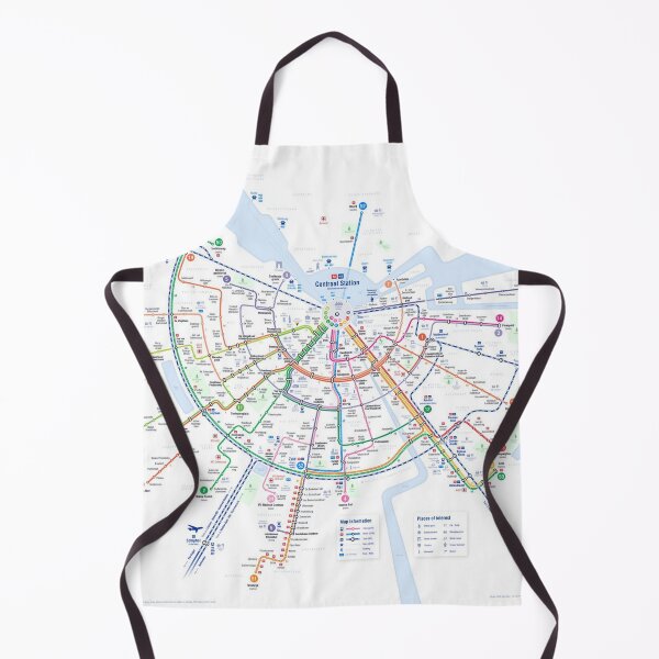 Item preview, Amsterdam Transport Map designed and sold by KALEIDOSCOPE UK.