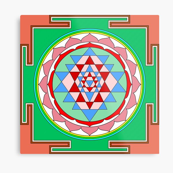 Auspicious Sri Yantra Metal Print