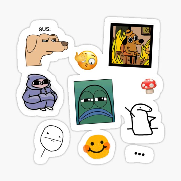 Meme emoji stickers pack  Sticker