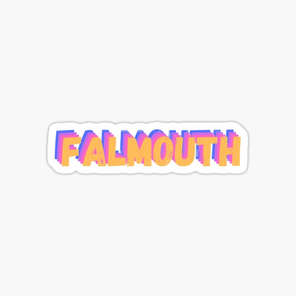 Falmouth handlettered Sticker