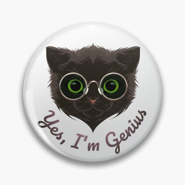 Item preview, Cat lover - Yes, I'm genius cat designed and sold by 397HOUSE Your happy time.