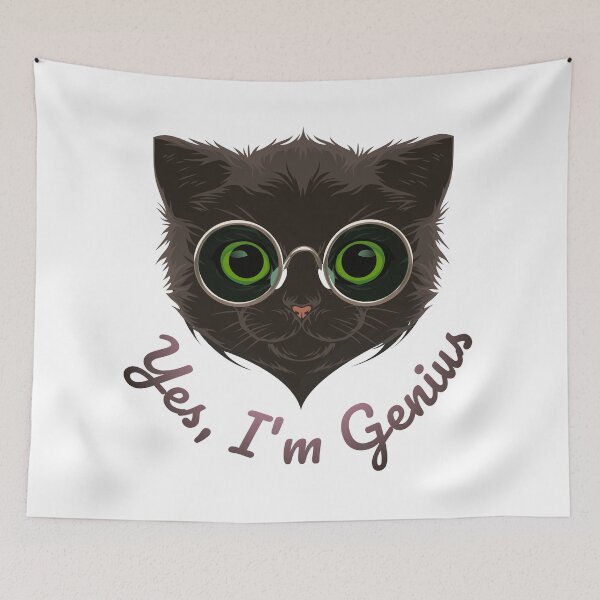 Item preview, Cat lover - Yes, I'm genius cat designed and sold by 397HOUSE Your happy time.