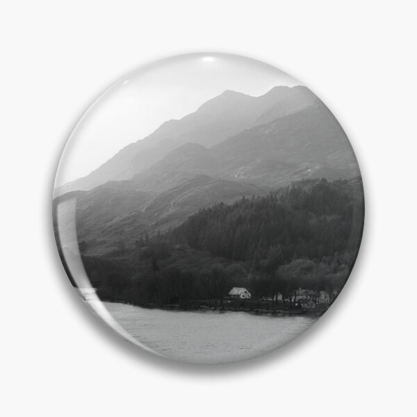 Item preview,  Cabin by Glenfinnan Hillside- Monochrome designed and sold by Ryan  Ten.
