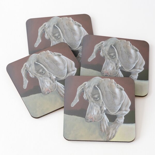 Item preview, Weimaraner dog with the big ears designed and sold by ArtyMarksArt.