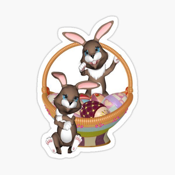 Item preview, Cute Easter bunnies designed and sold by LoneAngel.