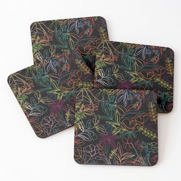 Item preview, Colorful Neon Floral Patterns designed and sold by casualism.